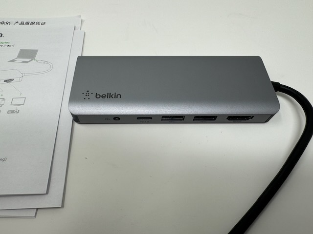 belkin CONNECT USB-C 7-in-1マルチポートアダプター AVC009btSGY_画像2