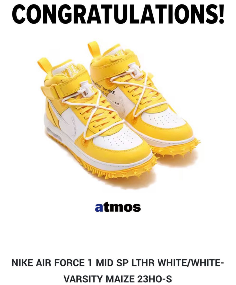 Off-White × Nike Air Force1 Mid SP LTHR Off-White × Nike Air Force1 Mid SP LTHR