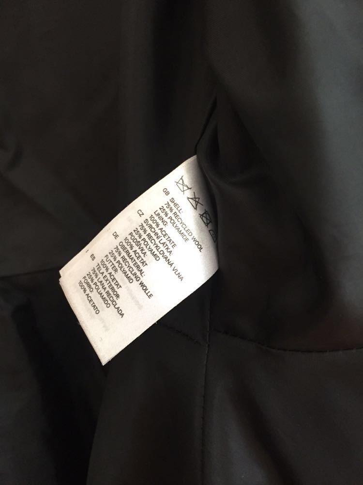 中古 H&M エイチアンドエム ブラック コート サイズ EUR40_画像7