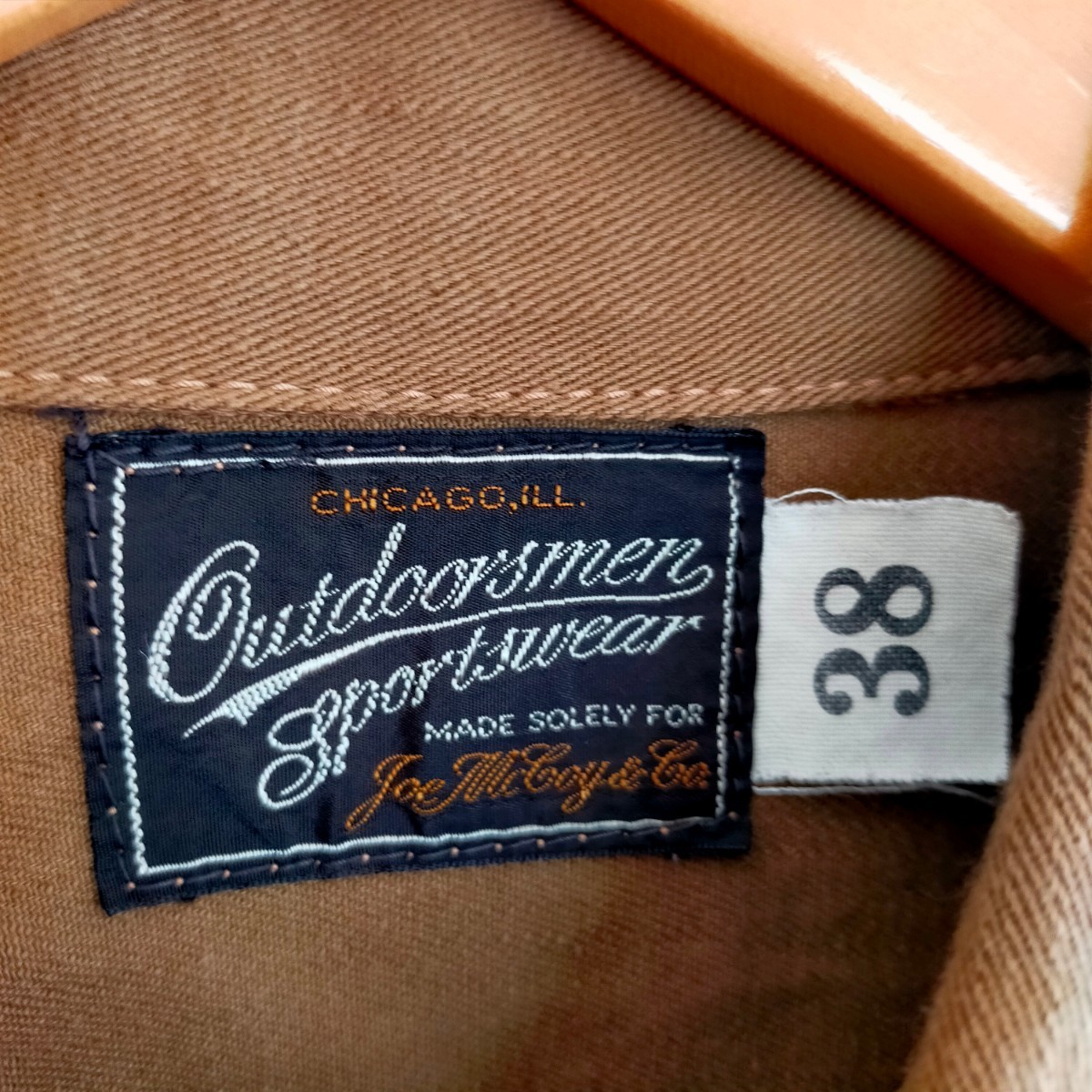 JOE MCCOY OUTDOORSMEN ジョーマッコイ ハンティングジャケット TALONジップ 旧リアルマッコイズ ジップアップ チンストラップ 38(M)