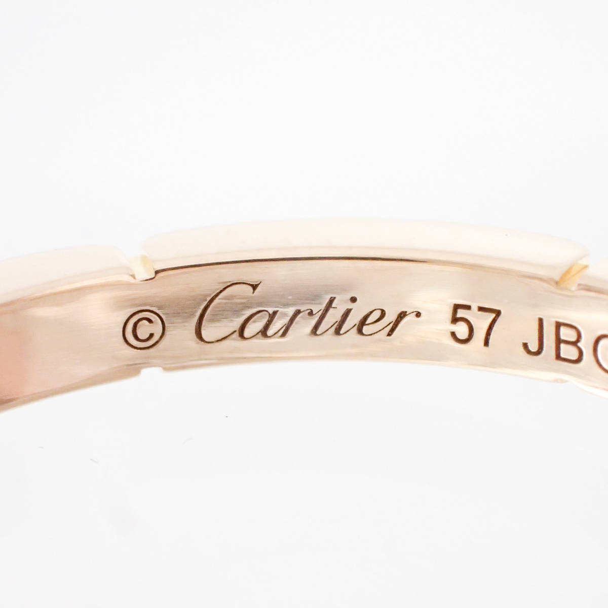 カルティエ Cartier K18PG マイヨンパンテール ダイヤモンド 4pce リング 57号 #17 ローズゴールド ピンクゴールド ケース付き_画像4