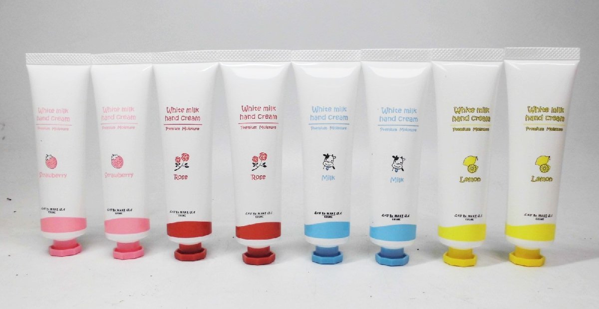 [ regular price 550 jpy ×8 piece set ] remake white milk height moisturizer hand cream (30g) 4 kind × each 2 piece made in Japan new goods 