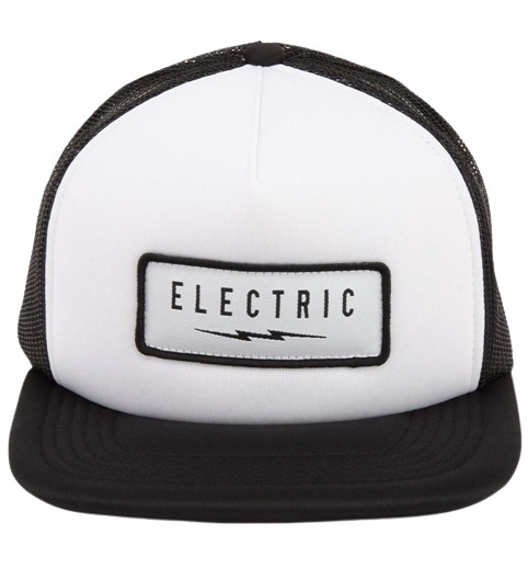 Electric Undervolt Patch Trucker Hat Cap Black/White キャップ _画像1