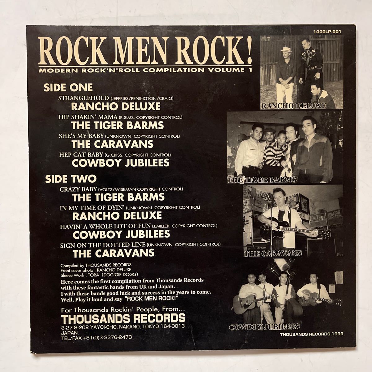 ROCK MEN ROCK!/1rockabillyジャパニーズロカビリーネオロカneoRANCHO DELUXE/THE TIGER BARMS/THE CARAVANS/COWBOY JUBILEES/オムニバスVA_画像2