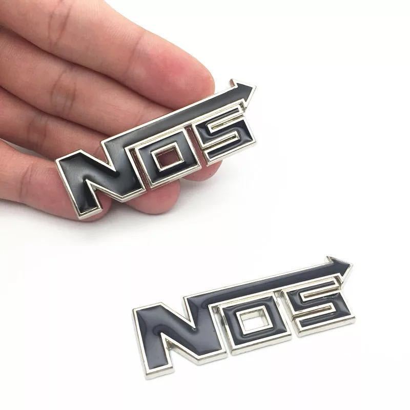 【在庫処分品】NOS ブラック エンブレム ワイルドスピード ニトロ メタル ステッカー 外装 内装 カスタムパーツ 四駆 車 2個入 翌日発送_画像1