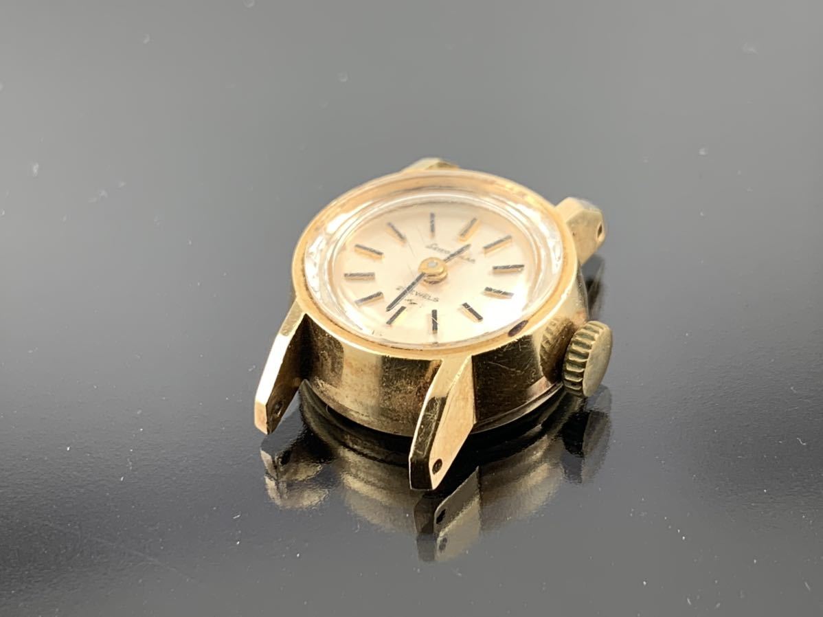 [A1219]1円～☆レディース腕時計 手巻 18K GOLD SEIKO セイコー SOLAR 18k 10-0300 ジャンク品_画像3
