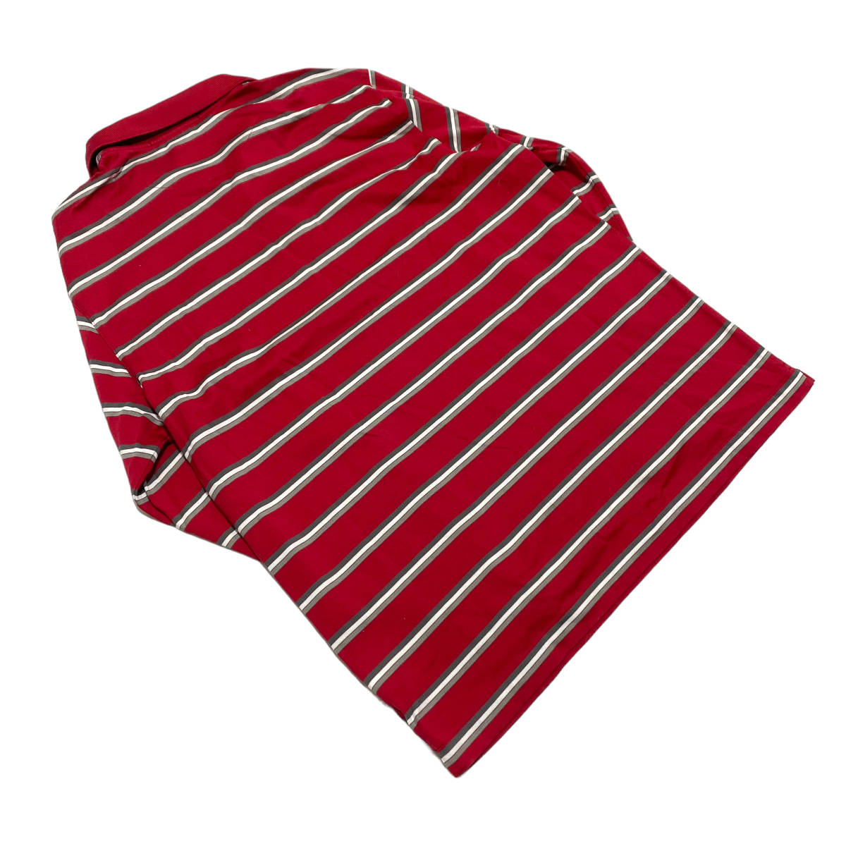 NIKE TIGER WOODS COLLECTION Nike Tiger Woods коллекция длинный рукав окантовка рубашка-поло XL красный мужской Golf одежда 23-1115