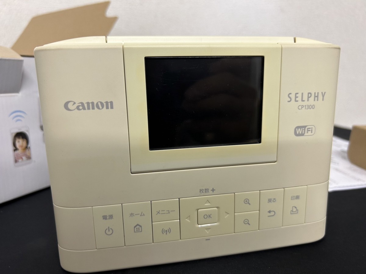 A3　Canon　キャノン　SELPHY CP1300　コンパクトフォトプリンター　元箱付　現状品_画像4
