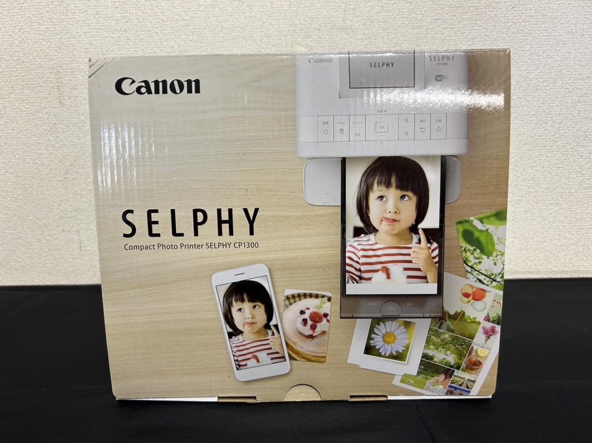 A3　Canon　キャノン　SELPHY CP1300　コンパクトフォトプリンター　元箱付　現状品_画像1