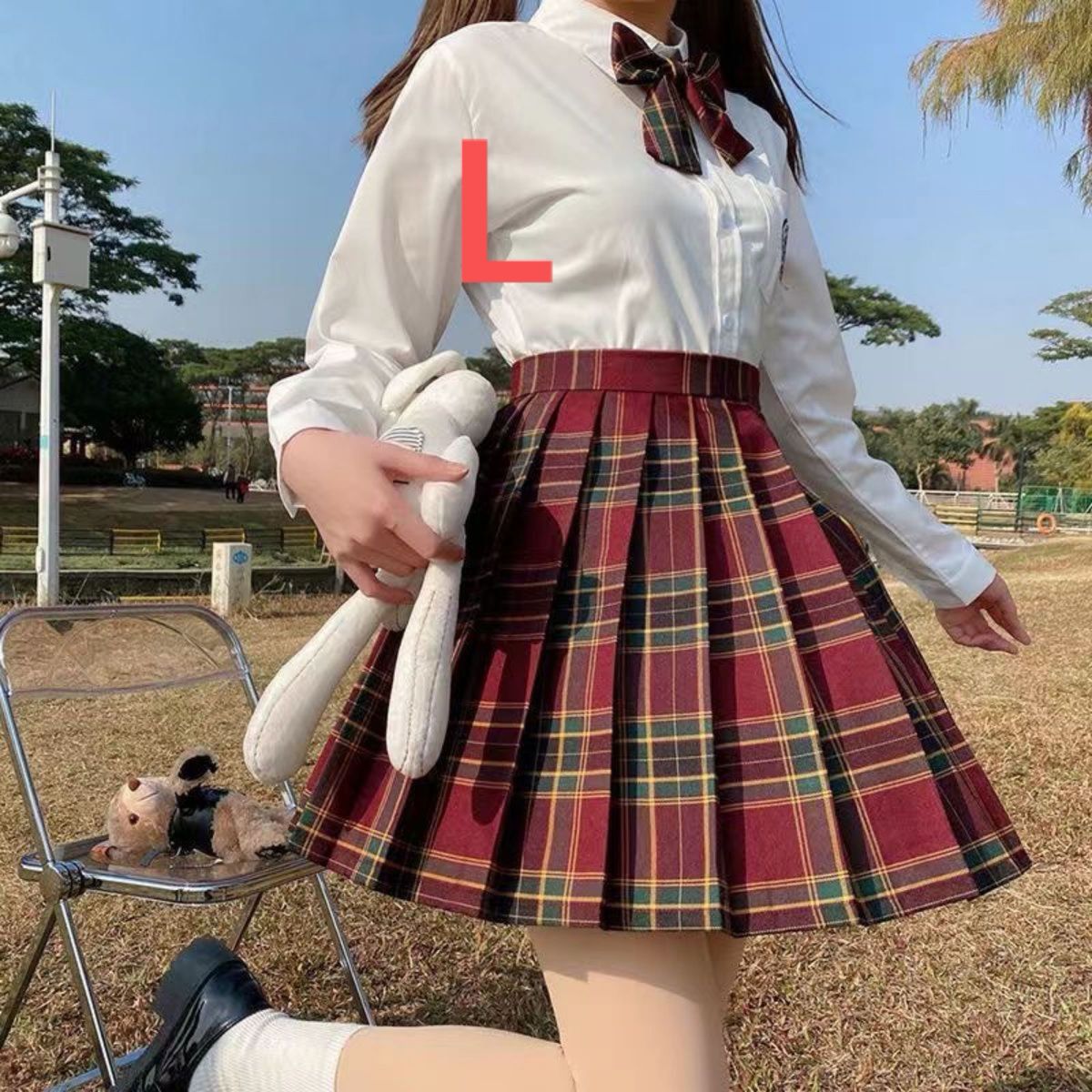 JK制服　コスプレ高校生　学生服　なっちゃんスカート　３点セット　L 制服 衣装 コスプレ