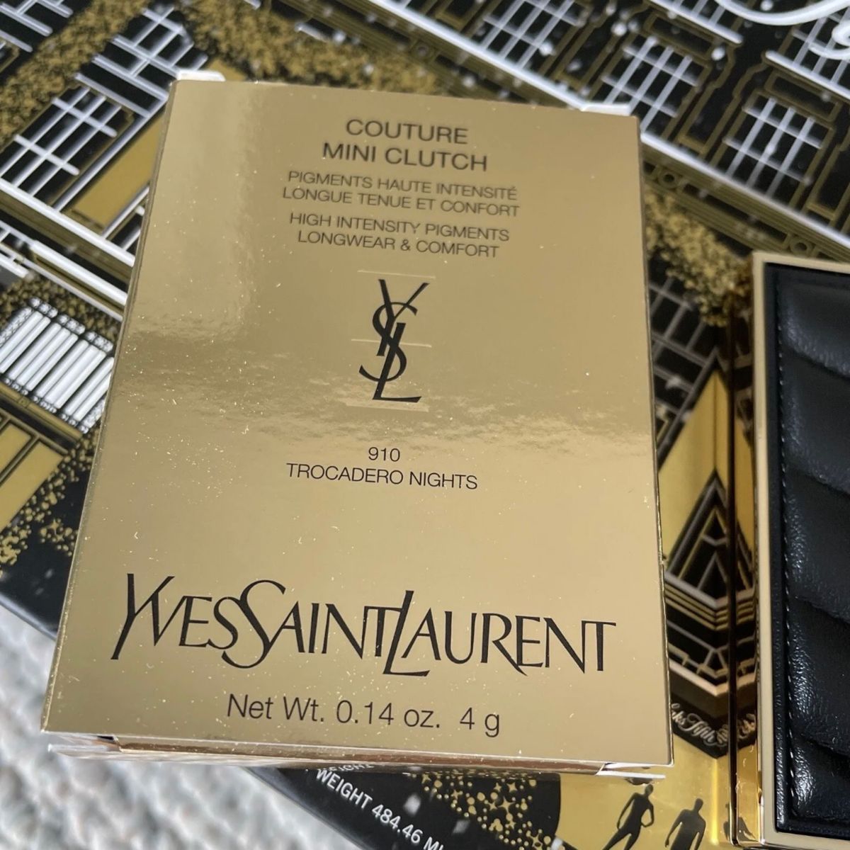 【新品】YSL イヴサンローラン　クチュール　ミニ　クラッチ　アイシャドウパレット　910 トロカデロナイツ