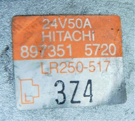 【※要コア返却】●オルタネーター●日立 いすゞエルフ用　LR250-517/8973515720【リビルト品】※ポンプ付き_画像5