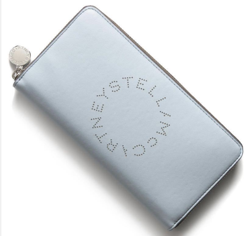 редкий немедленно полная распродажа почти не использовался Stella McCartney кошелек длинный кошелек редкий цвет синий blue кошелек для мелочи . мужской унисекс 