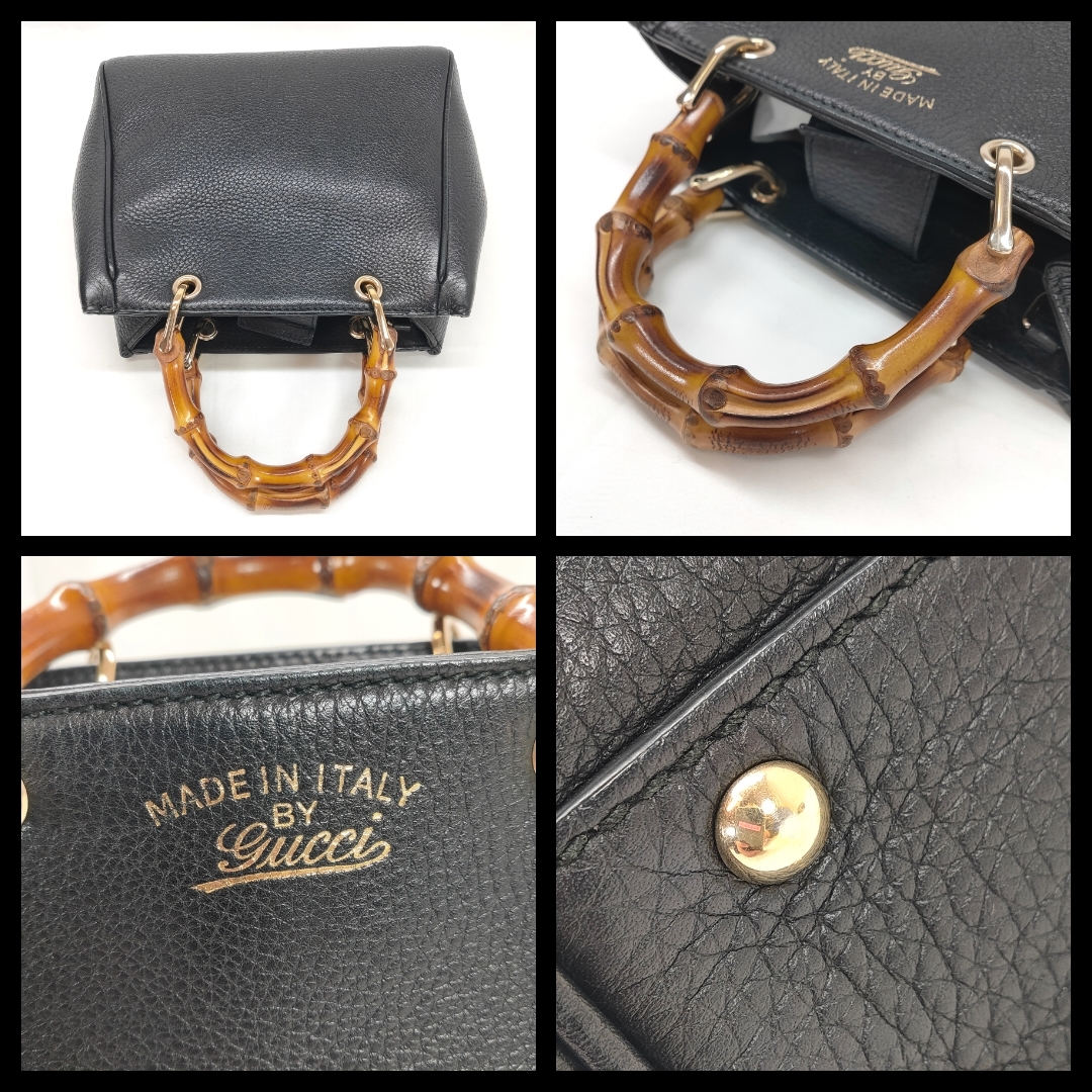 【美品級】GUCCI（グッチ） バンブー ショッパー ミニ 2WAYバック_画像3