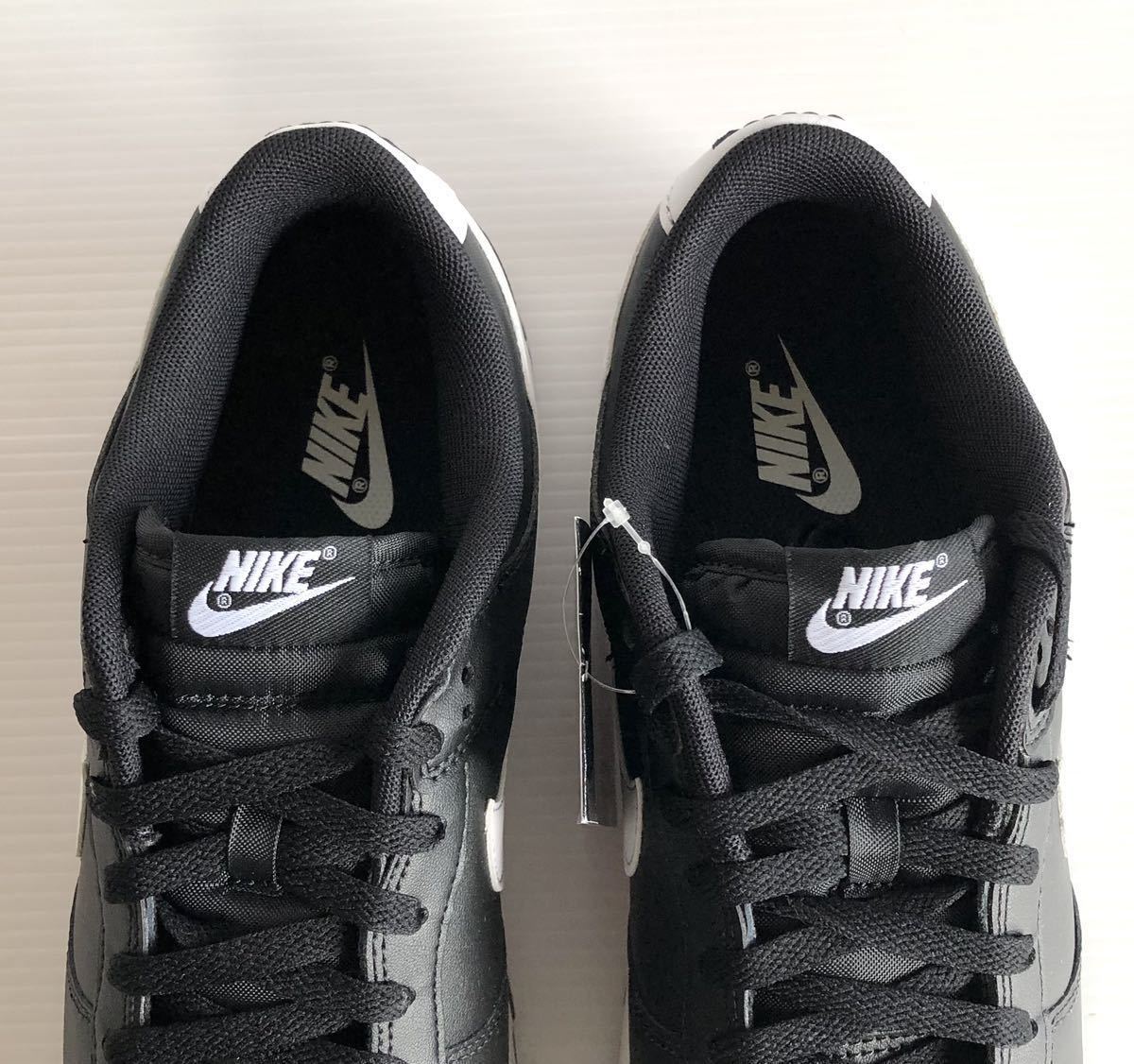 新品 送料込 NIKE DUNK LOW RETRO 'BLACK PANDA 2.0' 26.5cm/US8.5 黒白 ナイキ ダンク ロー レトロ ブラックパンダ モノトーンの画像7