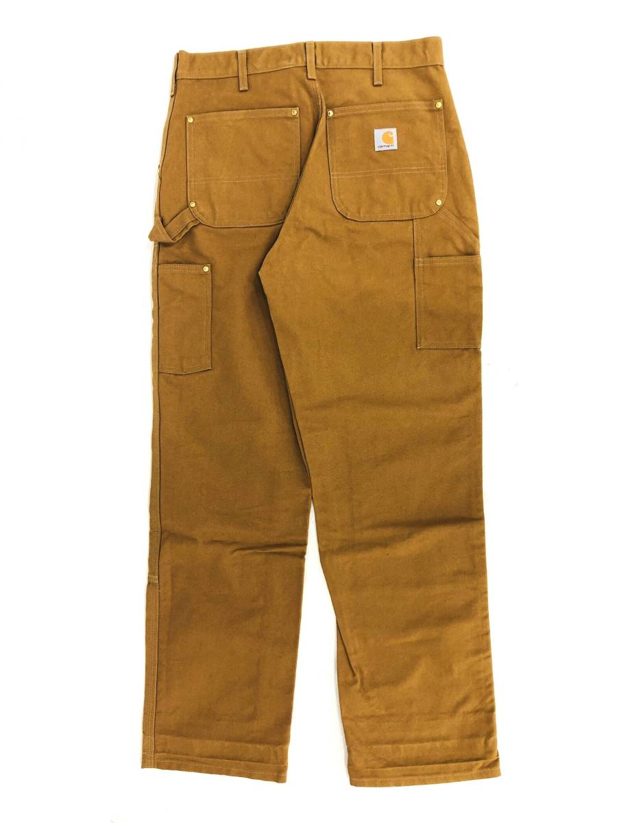 T11/012 Carhartt カーハート USA ダック ダブルニー ペインターパンツ ブラウン_画像4