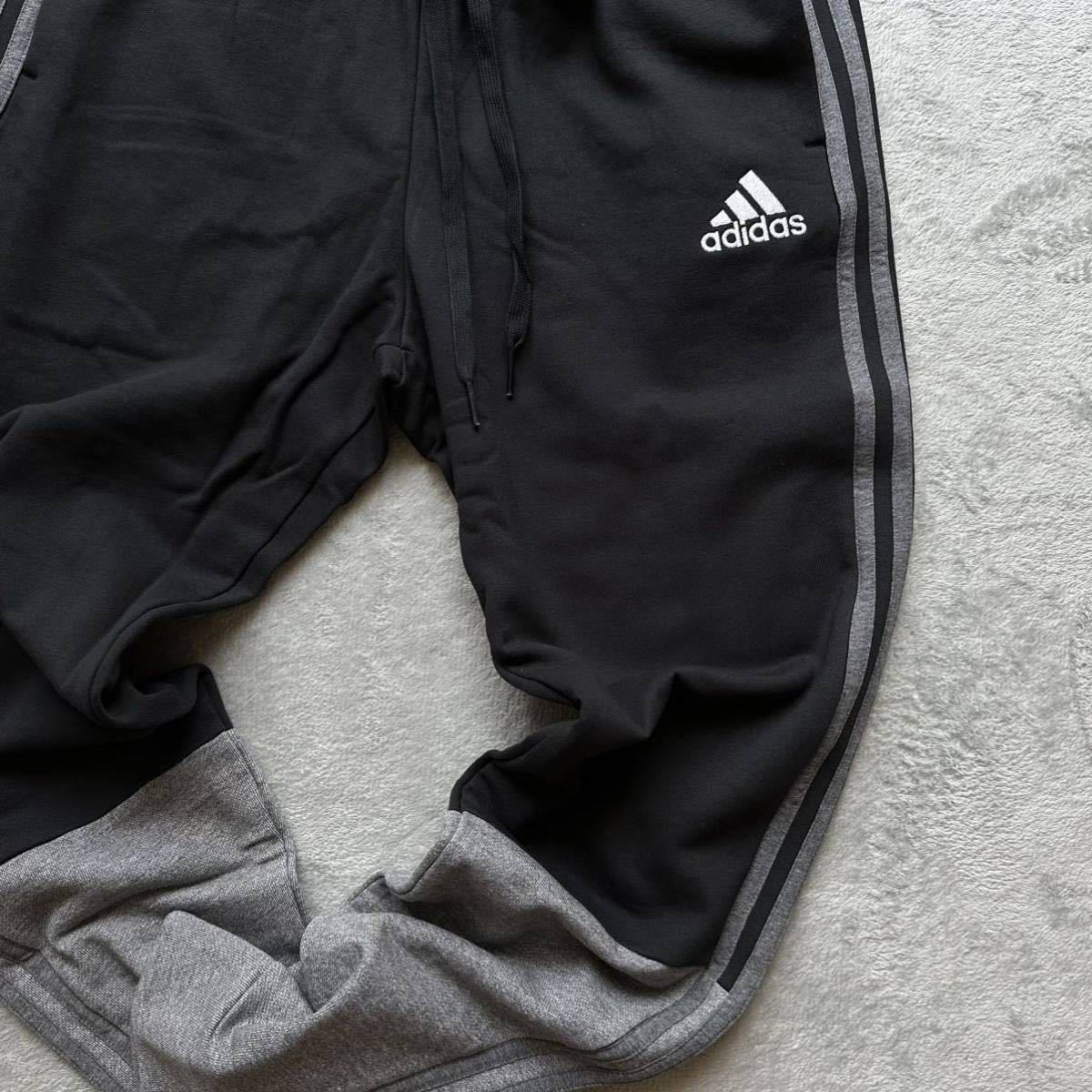 格安送料 Lサイズ 新品 adidas アディダス スウェットパンツ テーパード ジョガーパンツ グレー 黒 ブラック メンズ HK2899_画像5