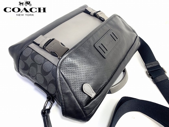 良品 送料無料 コーチ メンズ COACH レザー シグネチャー バイク 良品 送料無料 コーチ メンズ COACH レザー シグネチャー バイク