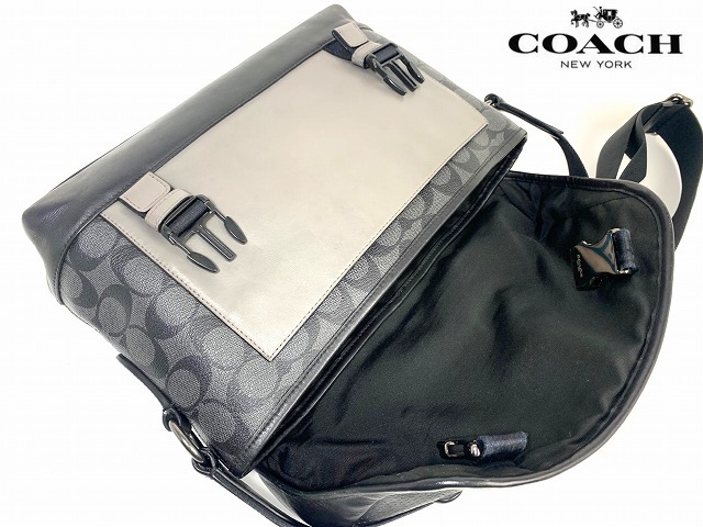 良品 送料無料 コーチ メンズ COACH レザー シグネチャー バイク 良品 送料無料 コーチ メンズ COACH レザー シグネチャー バイク