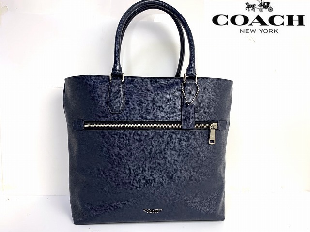 中古美品】 送料無料 コーチ メンズ COACH レザー ケネディ トート