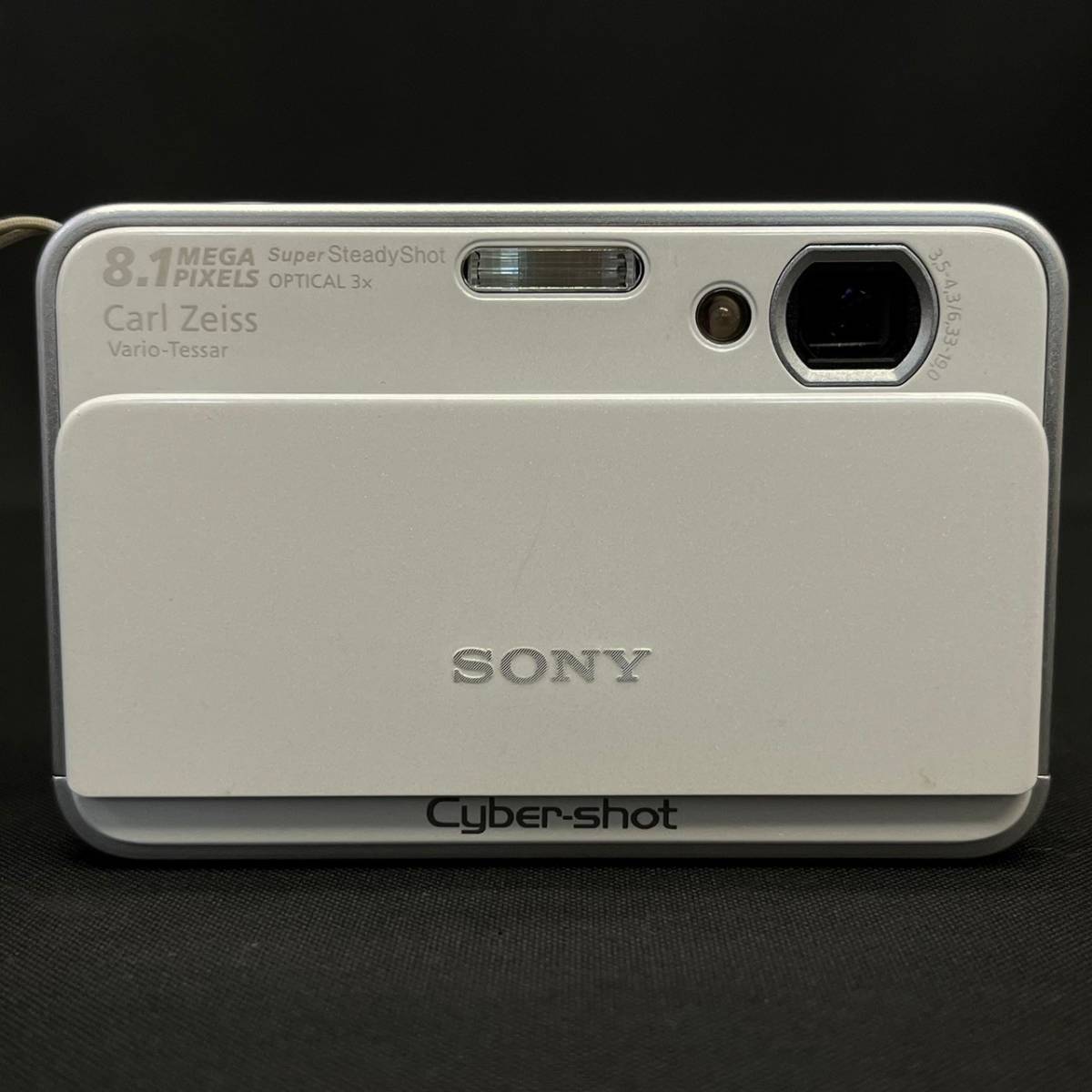 BKd053R 60 SONY Cyber-shot DSC-T2 サイバーショット 8.1MEGA PIXEL Carl Zeiss デジタルカメラ ホワイト 説明書付 充電器_画像2