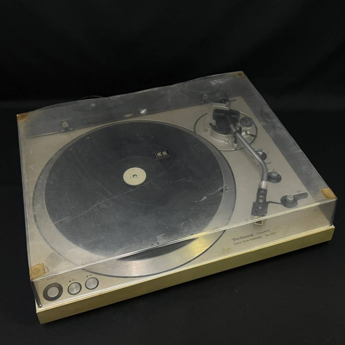 BKg175I 120 Technics SL-1301 テクニクス クオーツ DDフルオート 270C-Ⅱ ダイレクトドライブターンテーブル レコードプレーヤー II_画像1