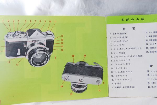 ☆Nikon ニコン F + フォトミック FTNファインダー 使用説明書 フィルムカメラ (1)の画像4