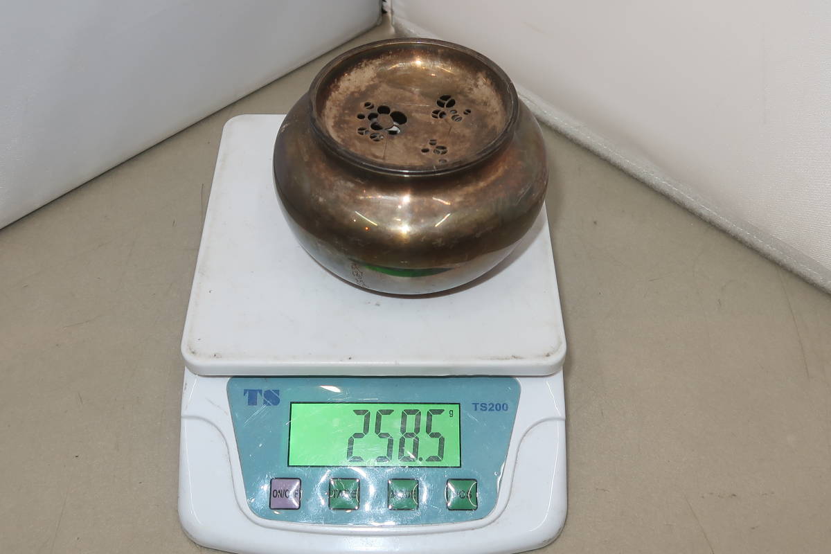 ▲▽純銀 松田製 建水 約258.5g△▼_画像8