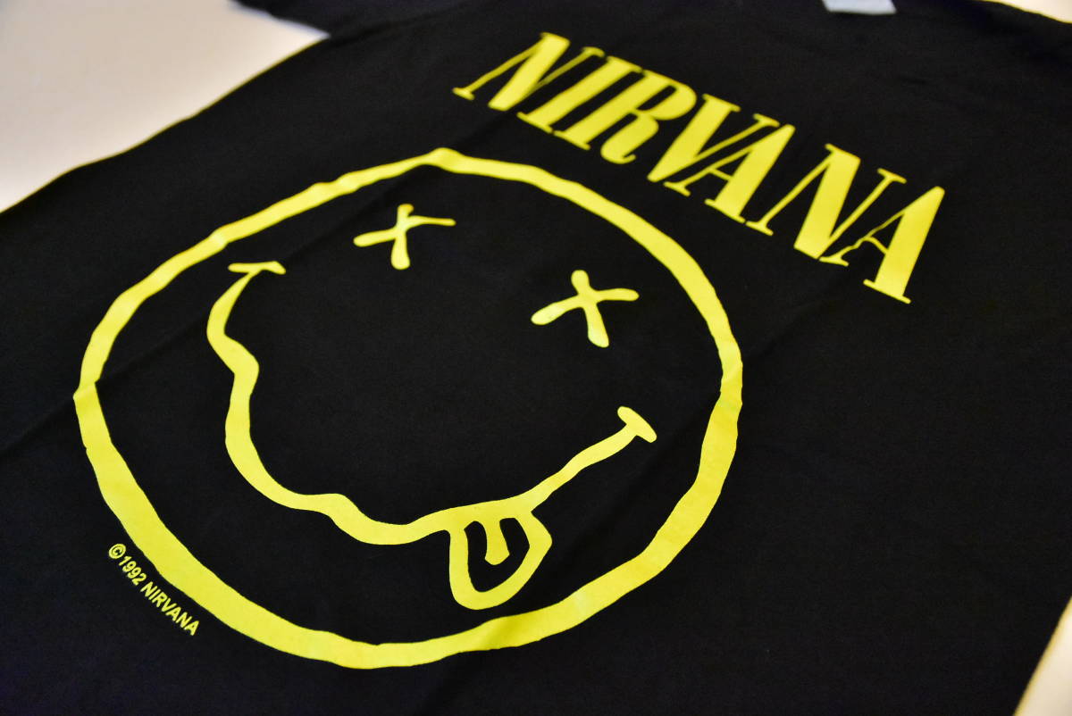 ◆ロックTシャツ◆バンドTシャツ◆NIRVANA ニルヴァーナ◆Mサイズ◆新品黒◆の画像3