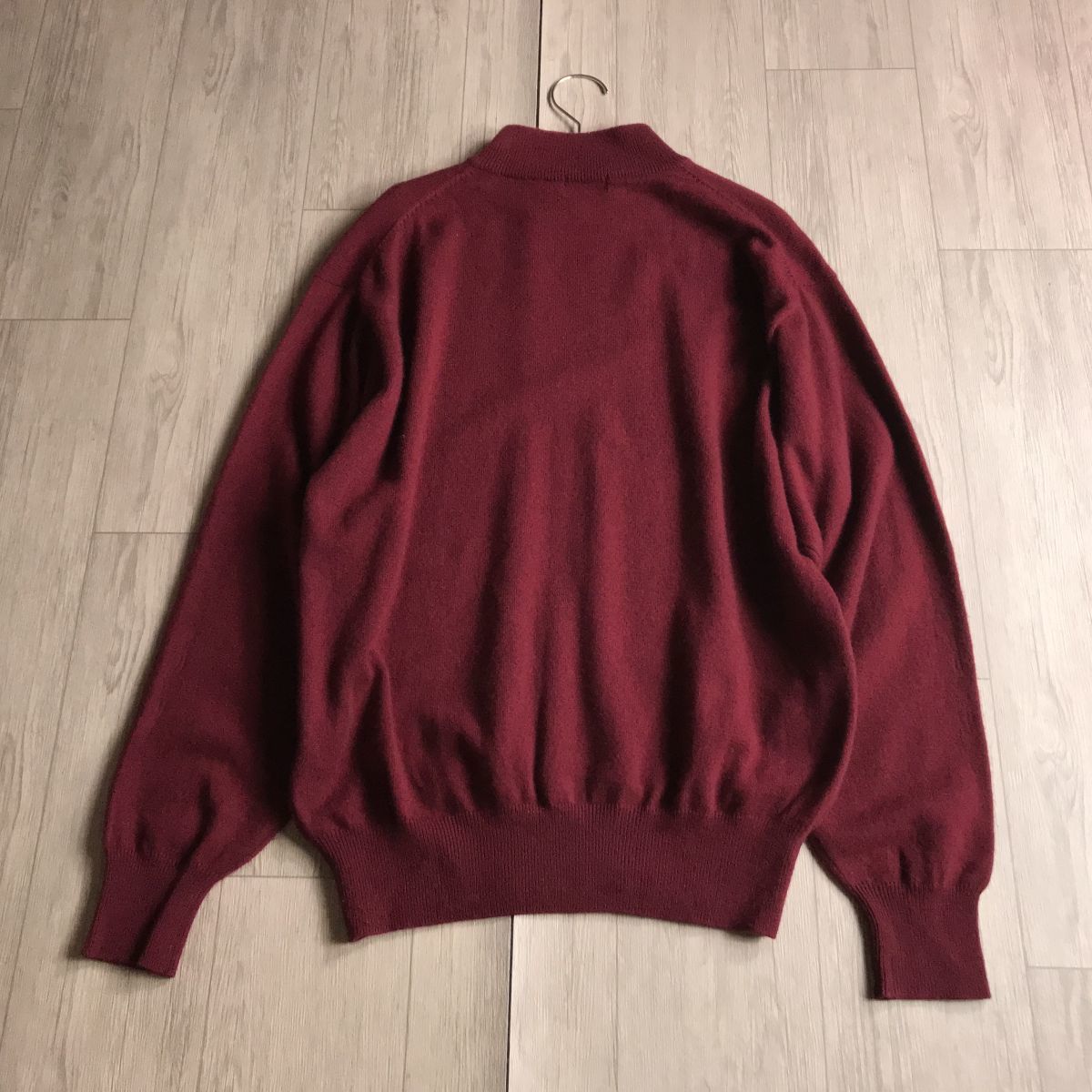 100円スタート○ CASHMERE カシミヤ100% メンズサイズ　ニット　セーター　ハイネック　モックネック_画像7