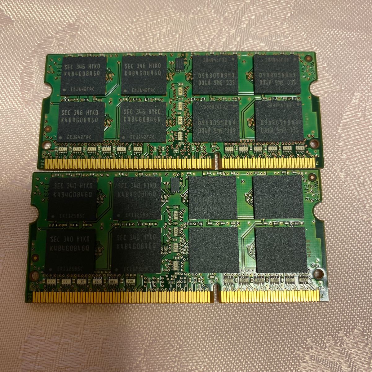 SAMSUNG DDR3L 1600 2Rx8 PC3L 12800S 8GBX2枚セット(16GB)③_画像2
