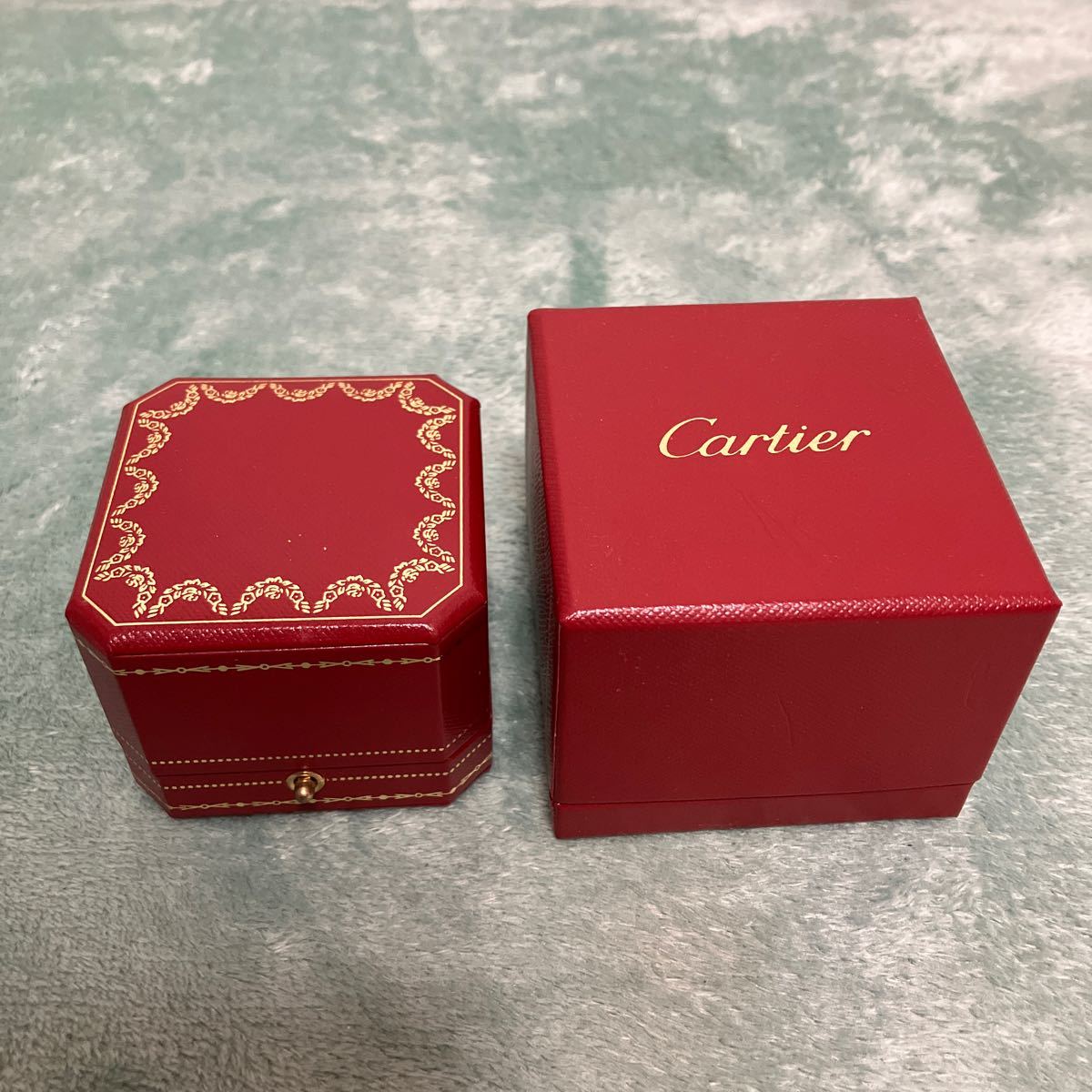 カルティエ Cartier 箱 空箱 ケース ボックス 純正 リング 指輪 アクセサリー ジュエリー BOX 赤_画像1