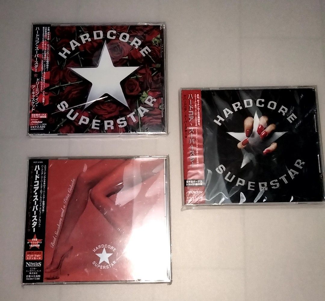 【廃盤】　ハードコアスーパースター　3枚セット　国内盤帯付き　送料無料　