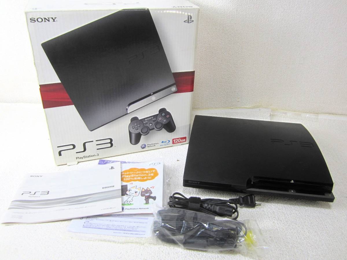 SONY ソニー PlayStation3 PS3 CECH-2100A 本体のみ 120GB プレステ3 プレ3 元箱付 通電OK 現状品 (5064)