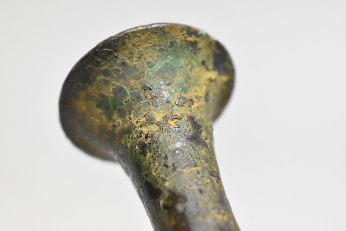 【英】1087 時代 新羅青銅浄瓶 中国美術 朝鮮 銅製 銅器 青銅 骨董品 美術品 古美術 時代品 古玩_画像9