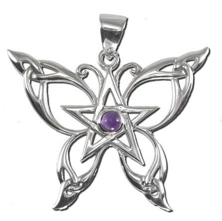 DD: Butterfly Pentacle Pendant with Am_画像1