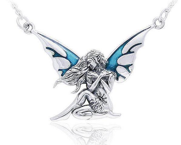 シルバー PS: Dark Wings Fairy Silver Necklace