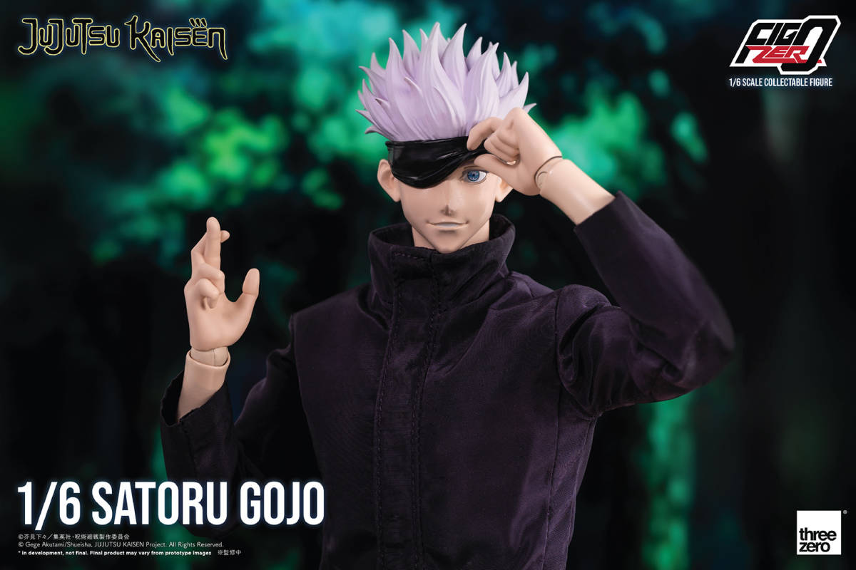 スリーゼロ 呪術廻戦 1/6 五条悟 フィグゼロ 新品未開封 全身可動フィギュア THREE ZERO Jujutsu Kaisen_画像4