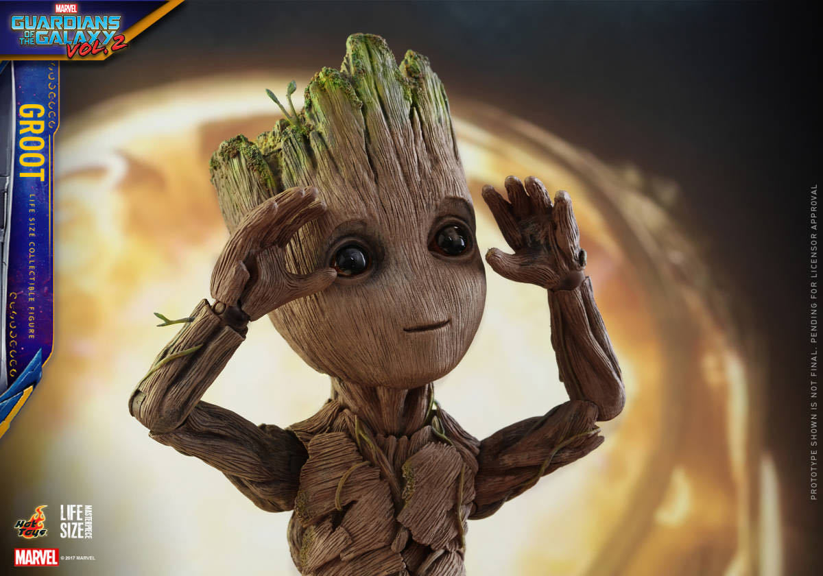  hot toys 1/1ga-ti apricot *ob* Galaxy : remix baby * glue to life size unopened new goods LMS004 Baby Groot HOTTOYS
