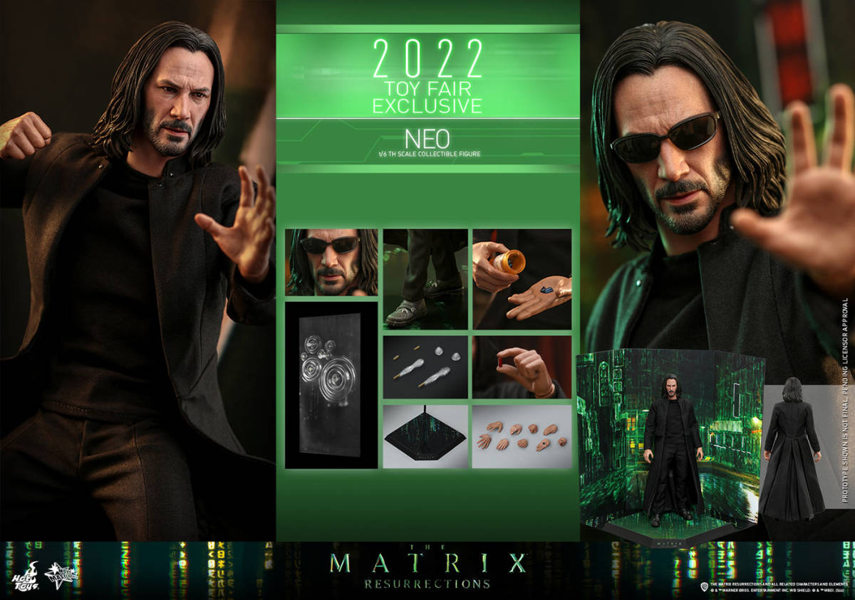 ホットトイズ 1/6 マトリックス レザレクションズ ネオ 未開封新品 MMS657 The Matrix Resurrections Neo HotToys_画像9