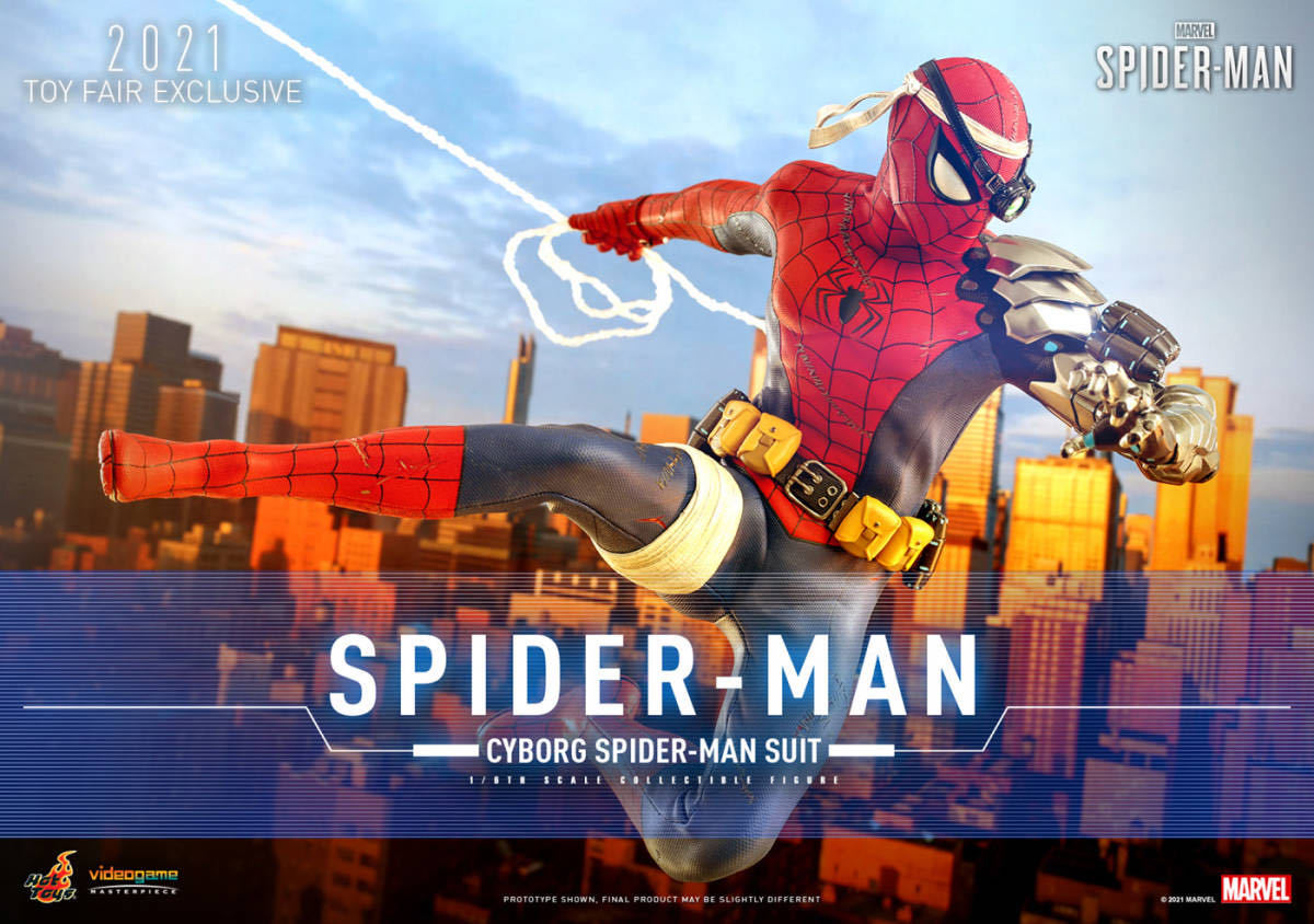ホットトイズ 1/6 スパイダーマン サイボーグ・スパイダーマン・スーツ版 未開封新品 VGM51 Cyborg Spider-Man Suit Version HOTTOYS