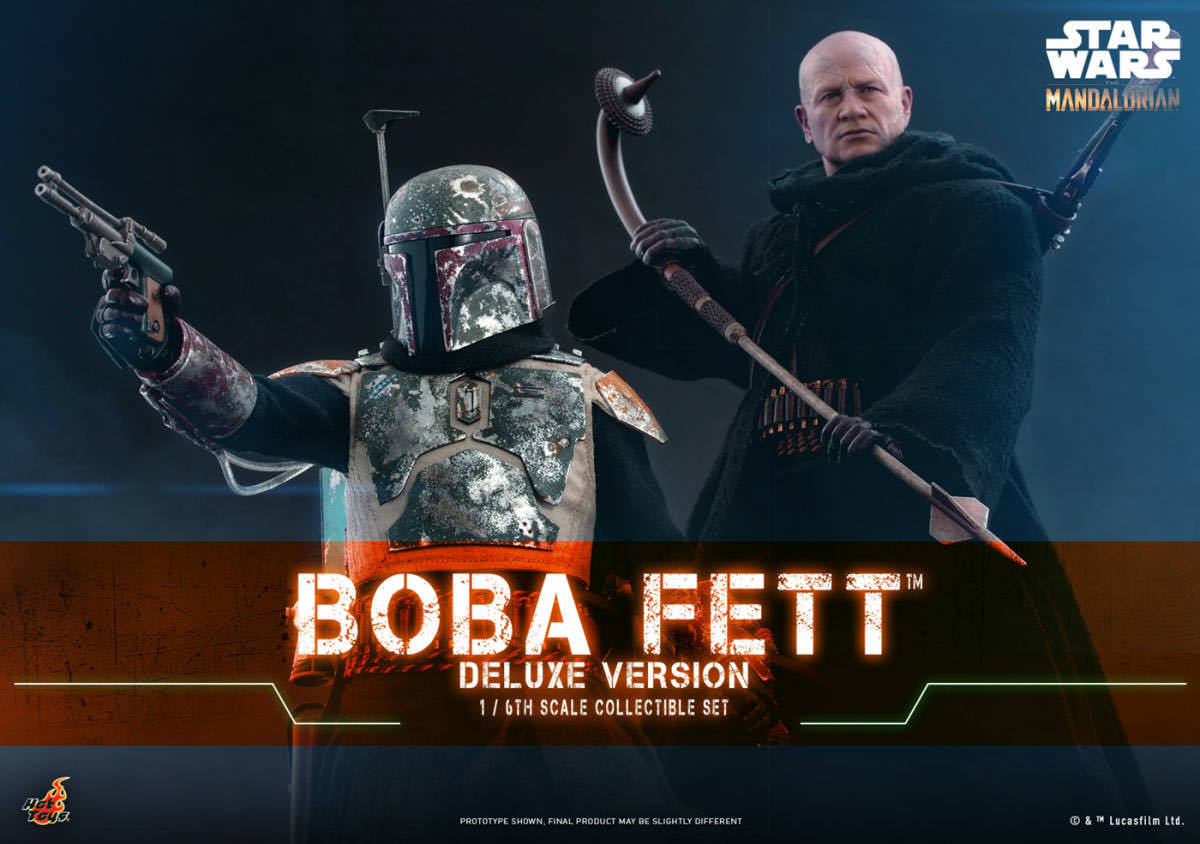 ホットトイズ 1/6 マンダロリアン ボバ・フェット DX版 2体セット スター・ウォーズ 未開封新品 TMS034 Star Wars Boba Fett Hottoys_画像1