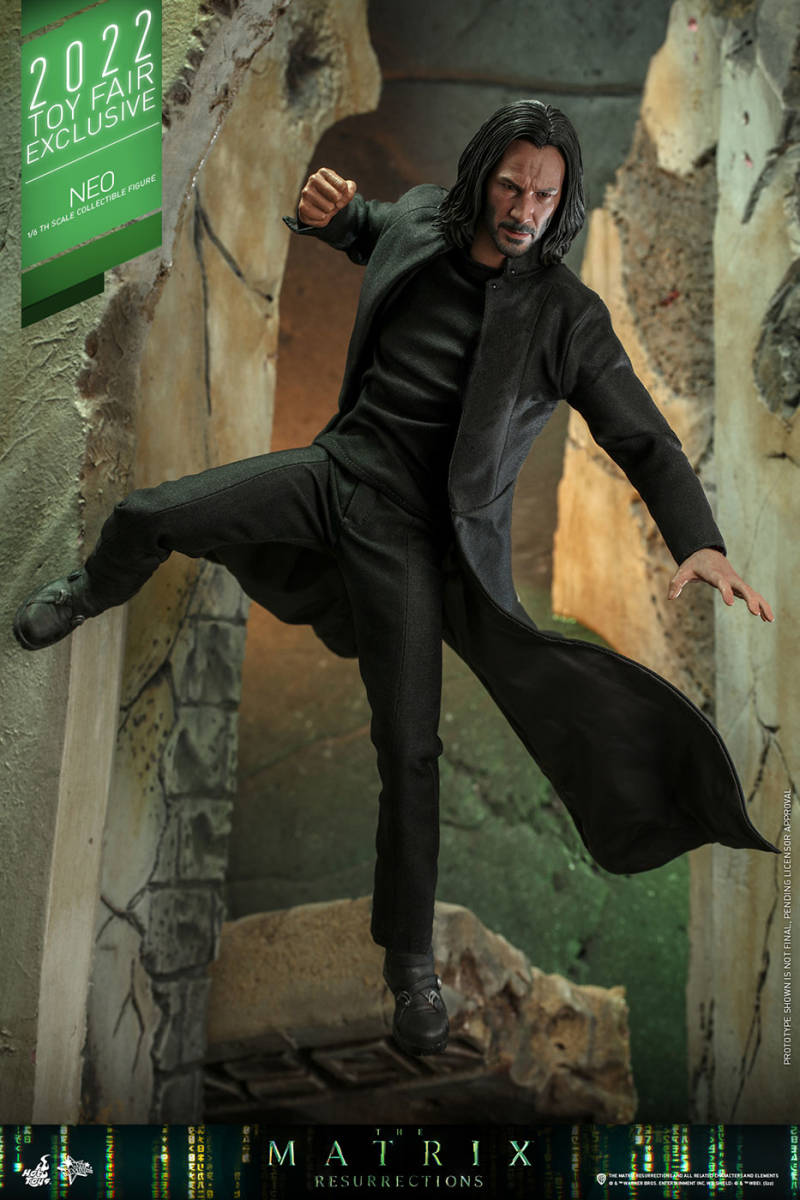 ホットトイズ 1/6 マトリックス レザレクションズ ネオ 未開封新品 MMS657 The Matrix Resurrections Neo HotToys_画像3