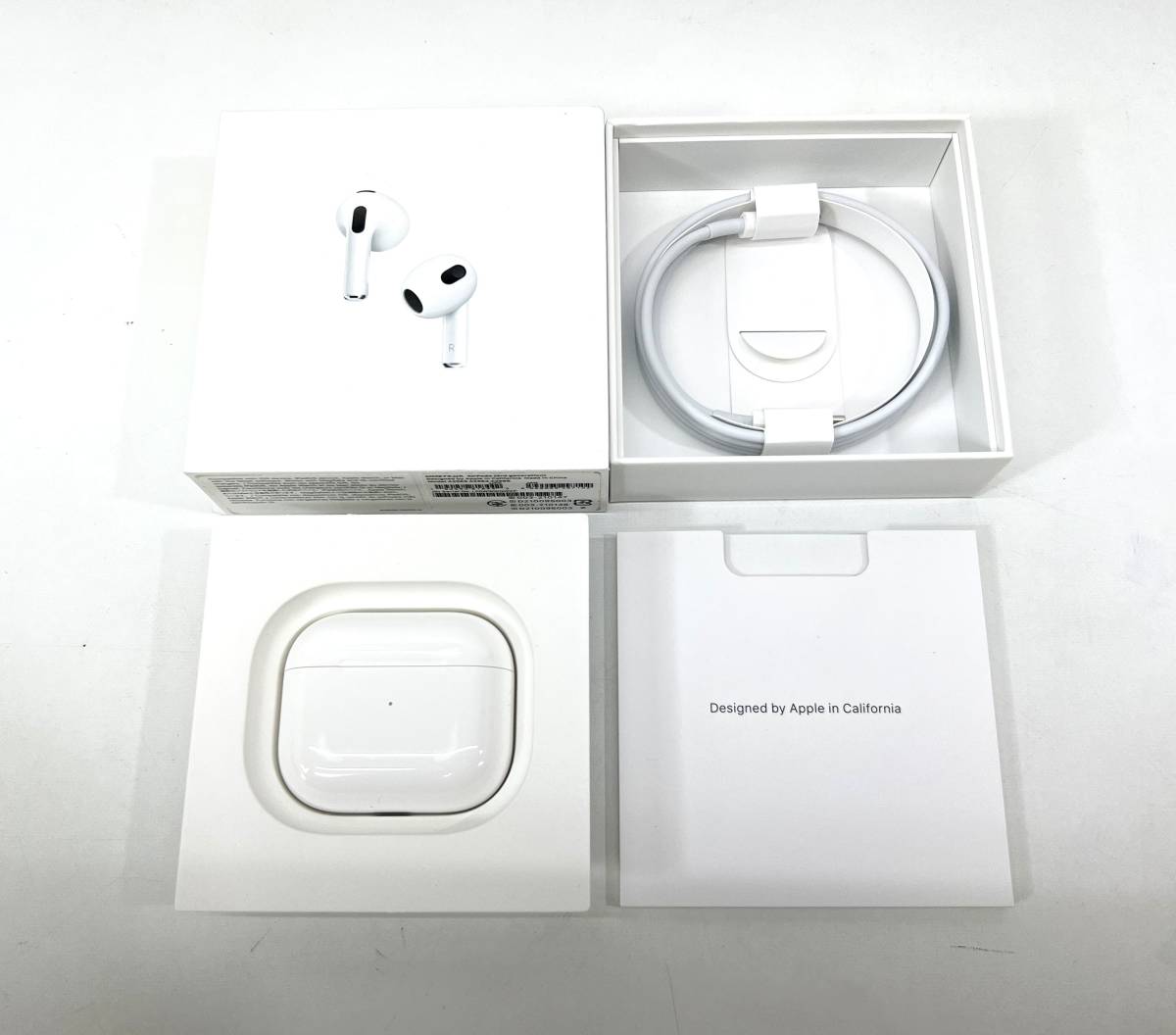 ◇【中古/60サイズ】Apple AirPods 第3世代 MME73J/A 2021年モデル MagSafe充電ケース(USB-C)付き ⑦_画像1