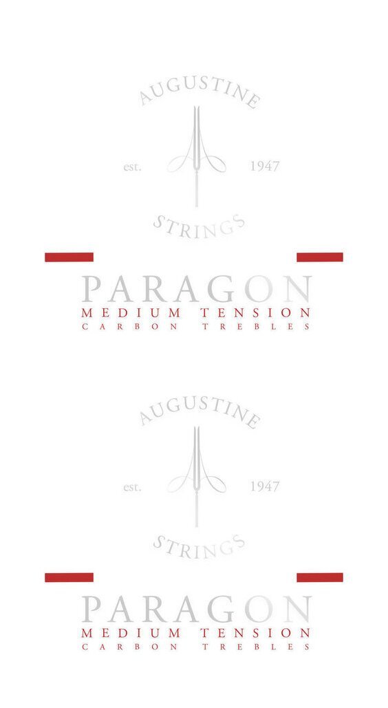 即決◆新品◆送料無料AUGUSTINE Paragon/Red×2 Medium Tension フロロカーボン高音弦 クラシックギター弦/メール便_画像1