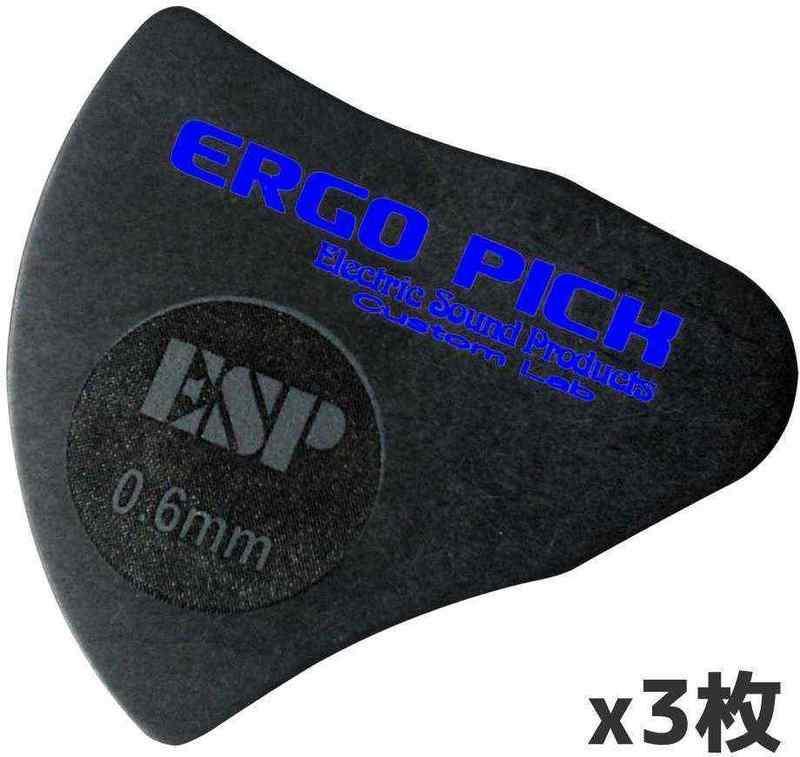 即決◆新品◆送料無料【ピック3枚セット】ESP ERGO PICK 06×3 [0.6mm] 人間工学に基づいて設計された新発想 /メール便_画像1