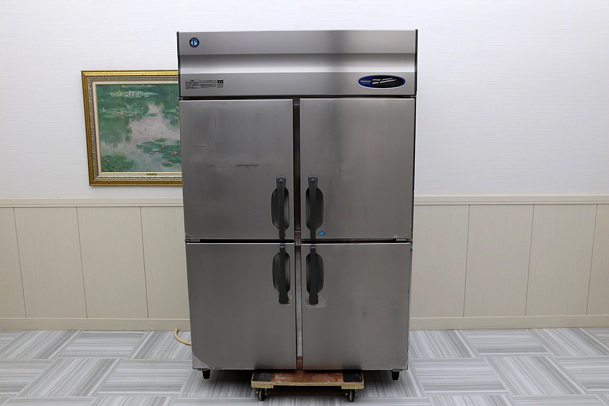 美品!16年製 ホシザキ星崎 4ドア 100V 冷凍冷蔵庫 1凍3蔵 HRF-120Z 厨房店舗業務用 1200×800