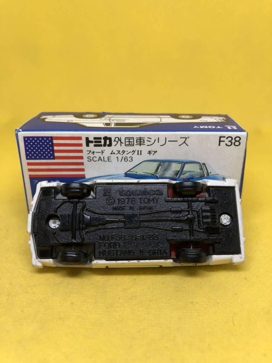 トミカ　日本製　青箱　F38 フォード　マスタング　当時物　絶版_画像5