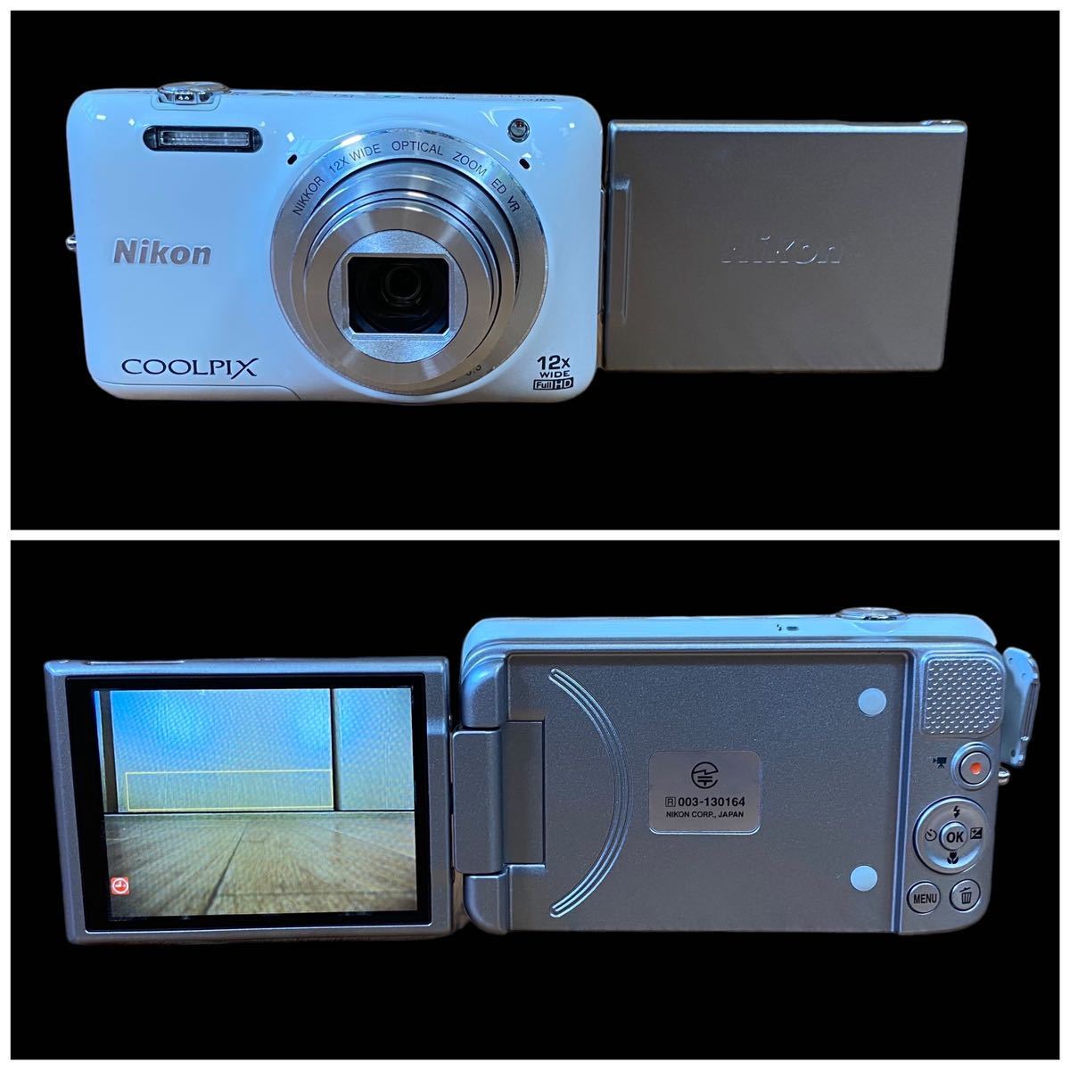 Nikon ニコン COOLPIX クールピクス S6600 デジタルカメラ デジカメ 動作確認済 Wi-Fi コンパクト USB充電器 説明書_画像4
