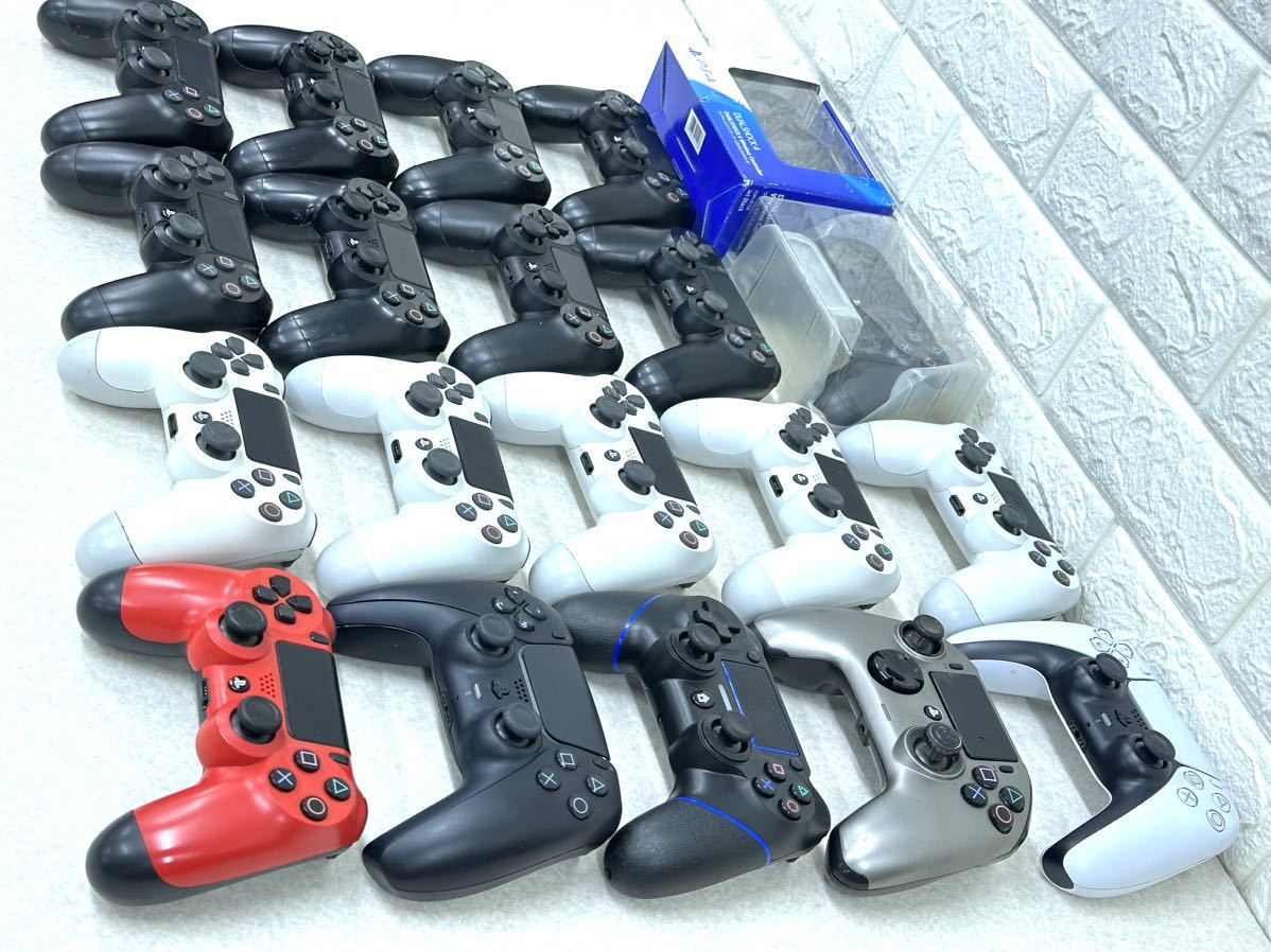 A535(100) 大量 PS4 PlayStation4 ワイヤレスコントローラー ソニー CUH-ZCT2J DUALSHOCK4 他　計20点　まとめ売り 【ジャンク】 _画像4